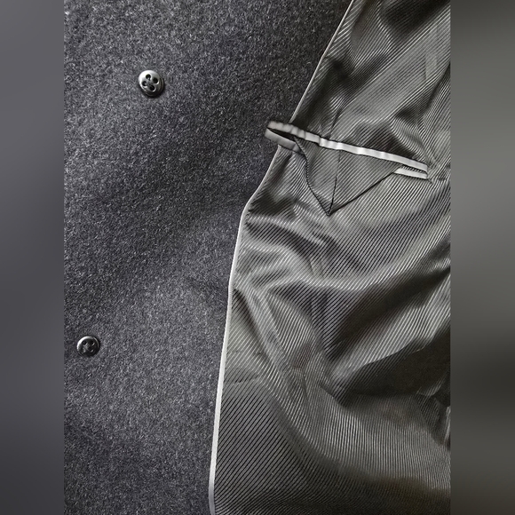 Jos. A. Bank Traditional Fit Charcoal Top Coat - Picture 5 of 7
